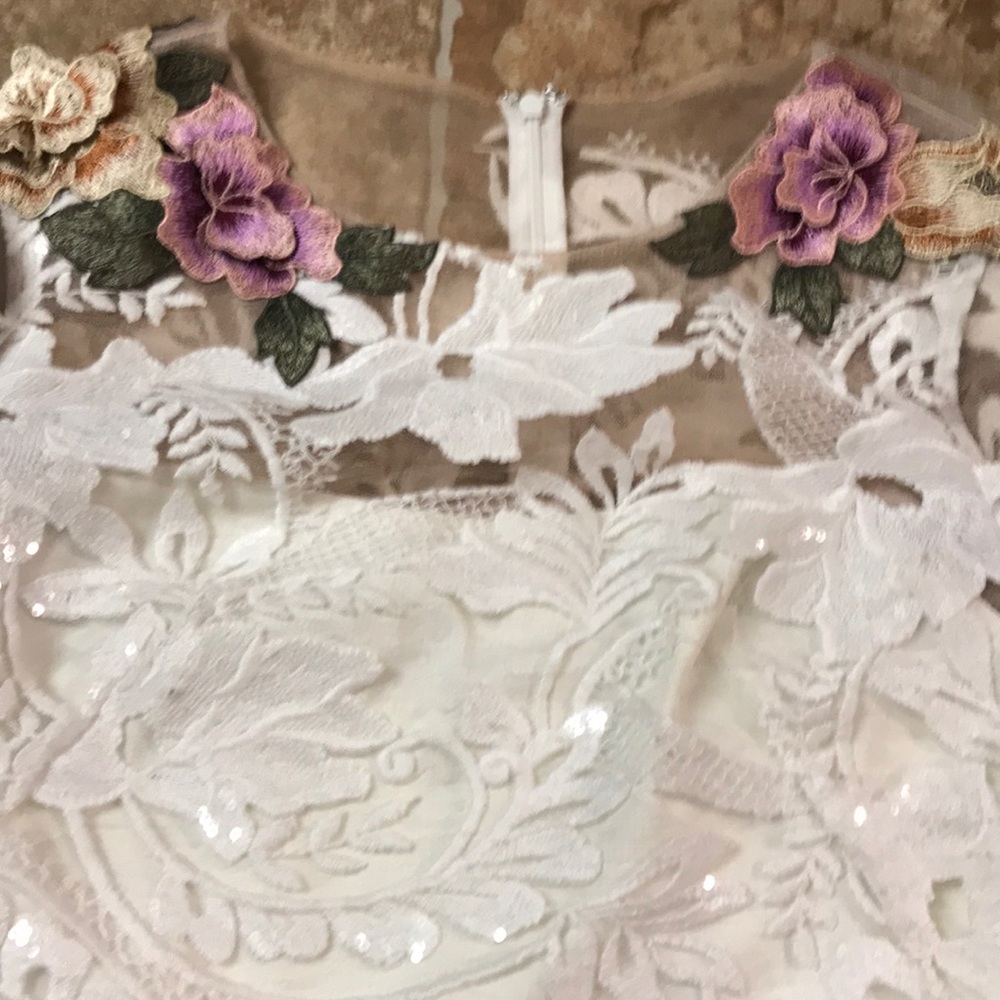 new bhldn Gabrielle Embroidered Marchesa Notte - Picture 6 of 7